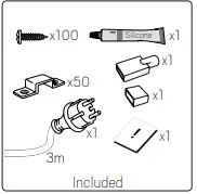 hidealite LEDstrip 230V IP65 1