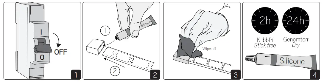 hidealite LEDstrip 230V IP65 13