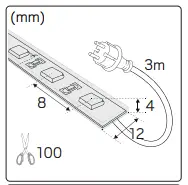 hidealite LEDstrip 230V IP65 4
