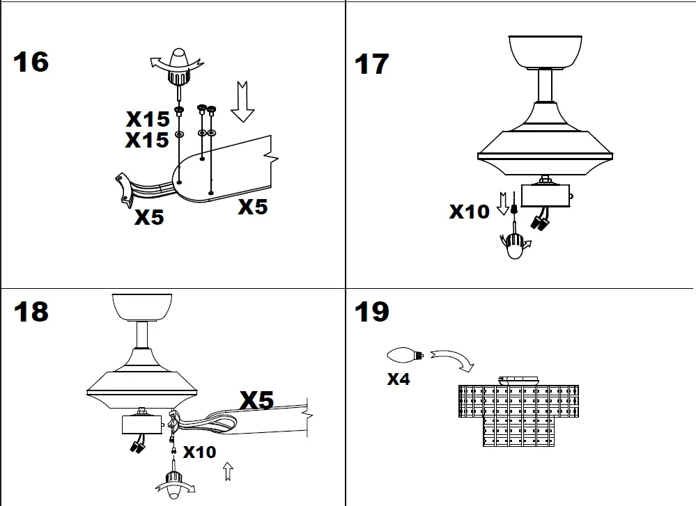 Parrot-Uncle-F6215110V-LED-Indoor-Chandelier-Ceiling-Fan-FIG-8