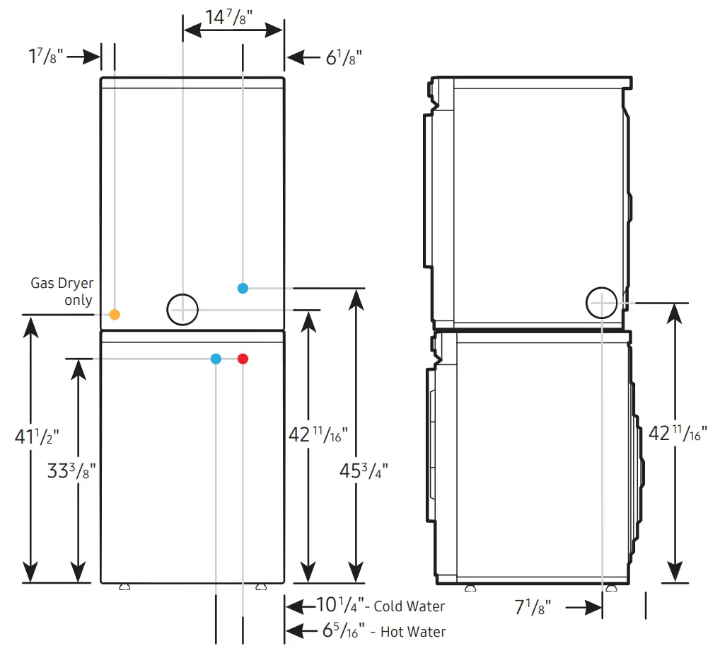 Connection Dimensions
