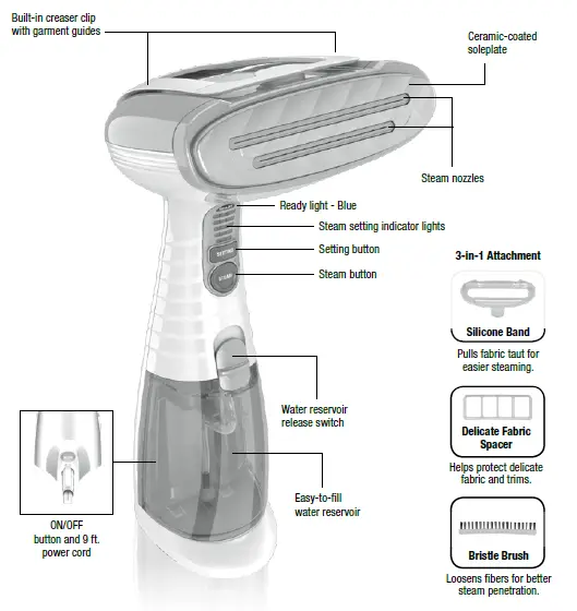 Conair GS59 EXTREME STEAM FABRIC STEAMER - 1