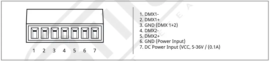 7 Pin Terminal Pinout
