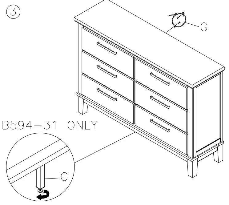 ASHLEY-B594-31-Ralene-6-Drawer-Dresser-4
