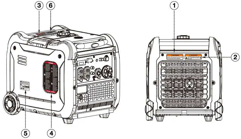GENMAX GM5500i 5500 Watt Gasoline Inverter Generator - SAFETY INSTRUCTIONS 7
