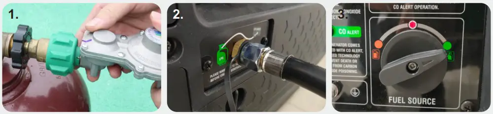 GENMAX GM5500i 5500 Watt Gasoline Inverter Generator - STARTING UP THE GENERATOR 8