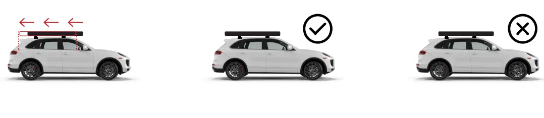 TRUSTMADE Scout Hardshell Roof Top Tent Black and Grey-Crossbar1