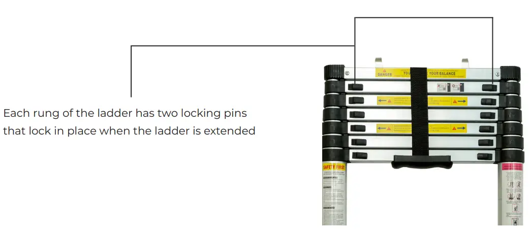 TRUSTMADE Scout Hardshell Roof Top Tent Black and Grey- ladde