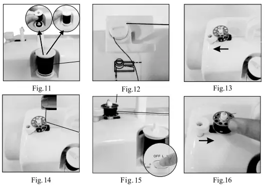 Jaxpety EC15A0159 Mini Sewing Machine W Two Speeds - Fig11