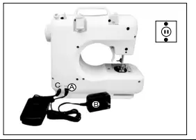 Jaxpety EC15A0159 Mini Sewing Machine W Two Speeds - Fig6