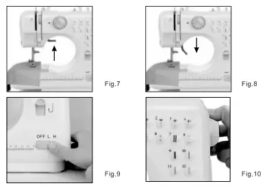 Jaxpety EC15A0159 Mini Sewing Machine W Two Speeds - Fig7
