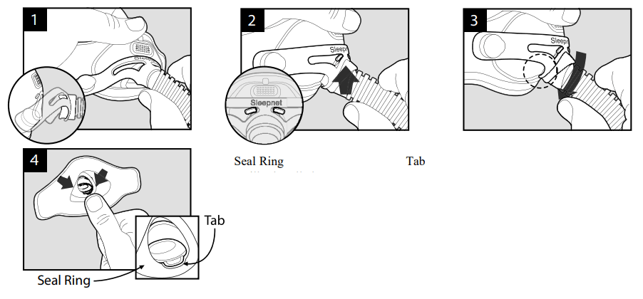 Sleepnet Phantom2 Nasal Vented Mask - Assembly