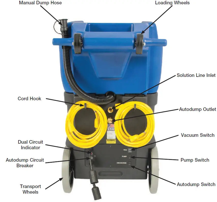 Powr-Flite PF1200RT Riptide Multi-Surface Cleaner GENERAL DIAGRAM 1