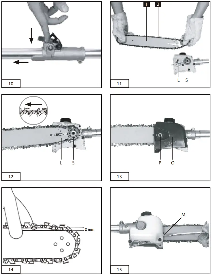 BlueMax 32.6cc Gasoline Pole Saw -fig 2