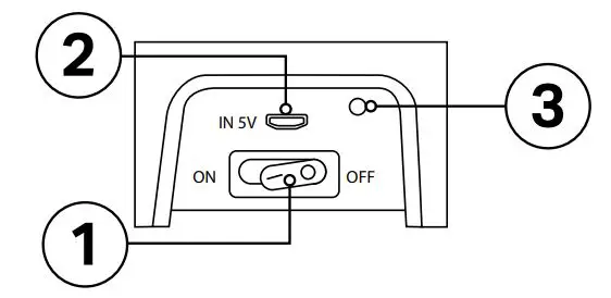 Vocopro GERMINATOR UV Microphone Sterilizer Owner’s Manual - Power Switch & 5V & Led