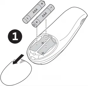 Insert Battery inside remote