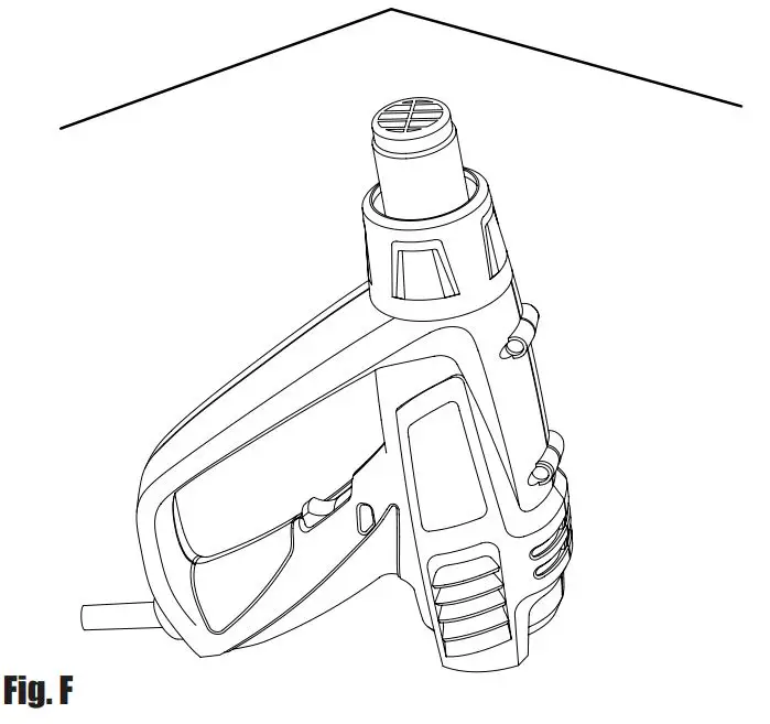 Wickes PHG200B Hot Air Gun - Fig. F