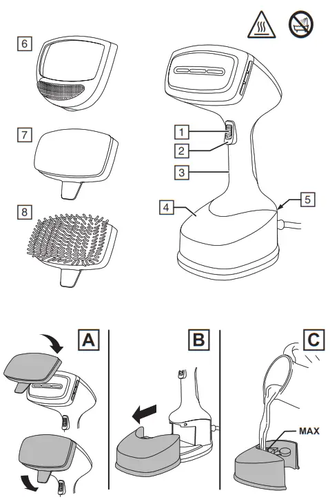 Russell Hobbs Steam Genie Handheld Garment Steamer 25600-56 - 1