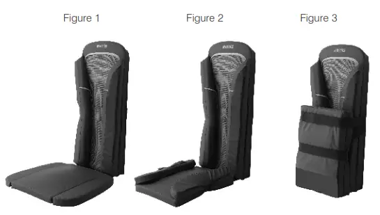 Homedics MCS-200HShiatsu Massaging Cushion Moving Massage Mechanism Instruction - Cushion Folding Instructions