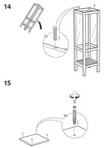 IKEA HEMNES High Cabinet with Glass Door-15
