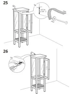 IKEA HEMNES High Cabinet with Glass Door-25