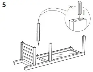 IKEA HEMNES High Cabinet with Glass Door-5