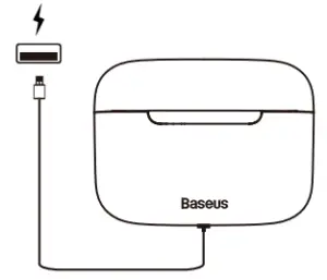 Baseus Bowie E9 True Wireless Earphone - Battery charge level indicator 1