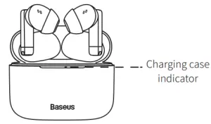 Baseus Bowie E9 True Wireless Earphone - Battery charge level indicator