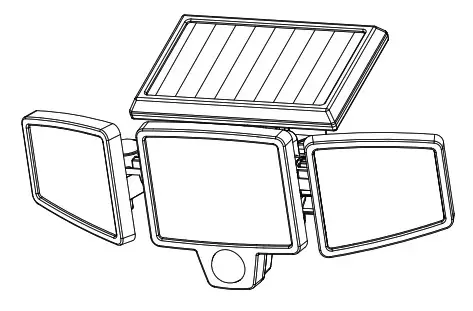 INCX Solar Powered Security Light