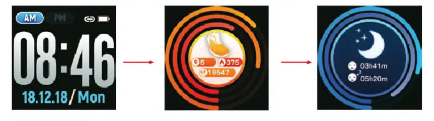 imperii RR FIERRO SmartWatch Care IP67 - Sleep Status