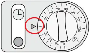 VOLLRATH 40703 Cayenne Countertop Convection-- Set the timer