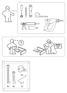 IKEA 904 462 71 Voxnan Head Handshower Kit with Diverter - FIG 1