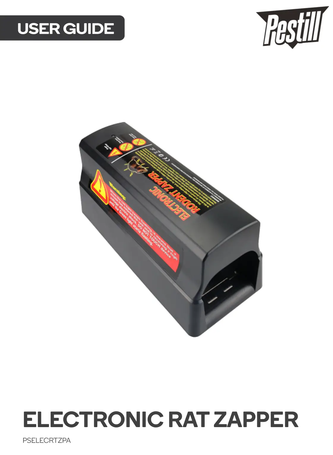 Pestill PSELECRTZPA Electronic Rat Zapper User Guide