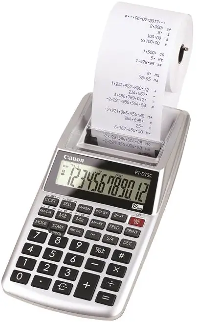 Canon P1-DTSC II OfficeMate Printing Calculator 12 Digits