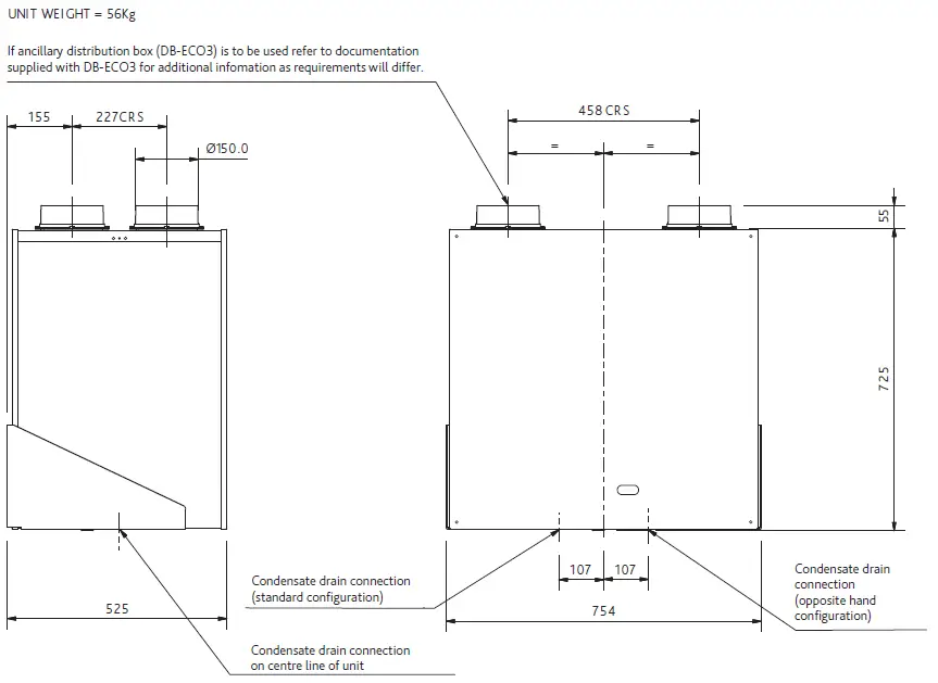 Unit Dimensions