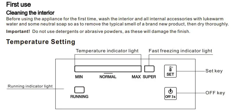 beko CF200WN Chest Freezer Instruction Manual - Daily Use
