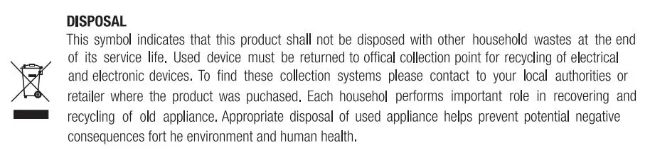 beko CF200WN Chest Freezer Instruction Manual - Disposal