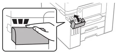 EPSON Cartridge Refilling ET-5800 - Close the ink tank cover
