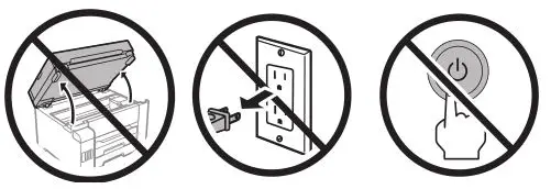 EPSON Cartridge Refilling ET-5800 - Do not unplug or turn off the product