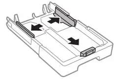 EPSON Cartridge Refilling ET-5800 - Slide the side edge guides all the way out