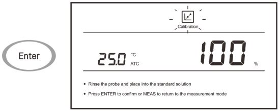BANTE 810 Benchtop Dissolved Oxygen Meter - Press the Enter
