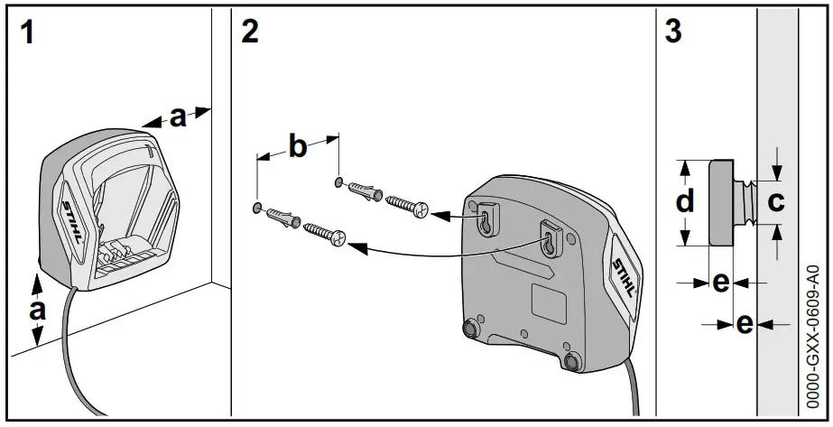 STIHL HSA 56 Hedge Trimmer - Charging the Battery, LEDs