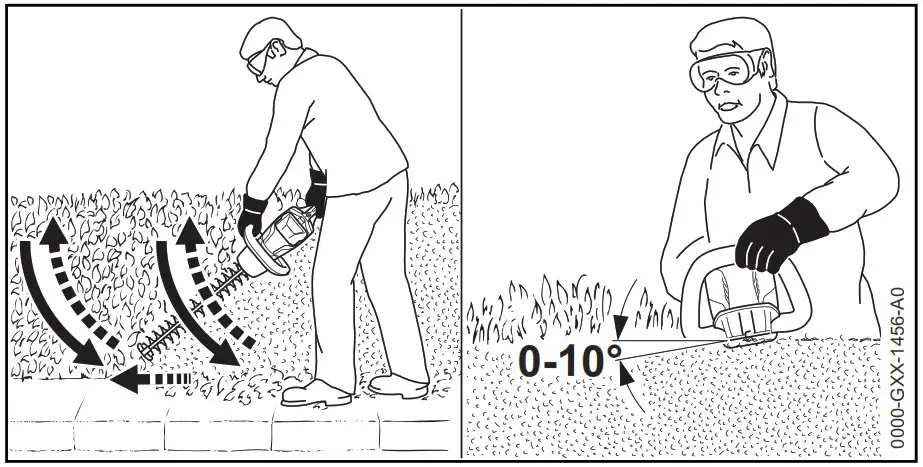 STIHL HSA 56 Hedge Trimmer - Cutting