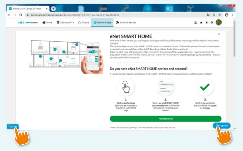 Enet Smart Home Conrad Connect Apps User Guide
