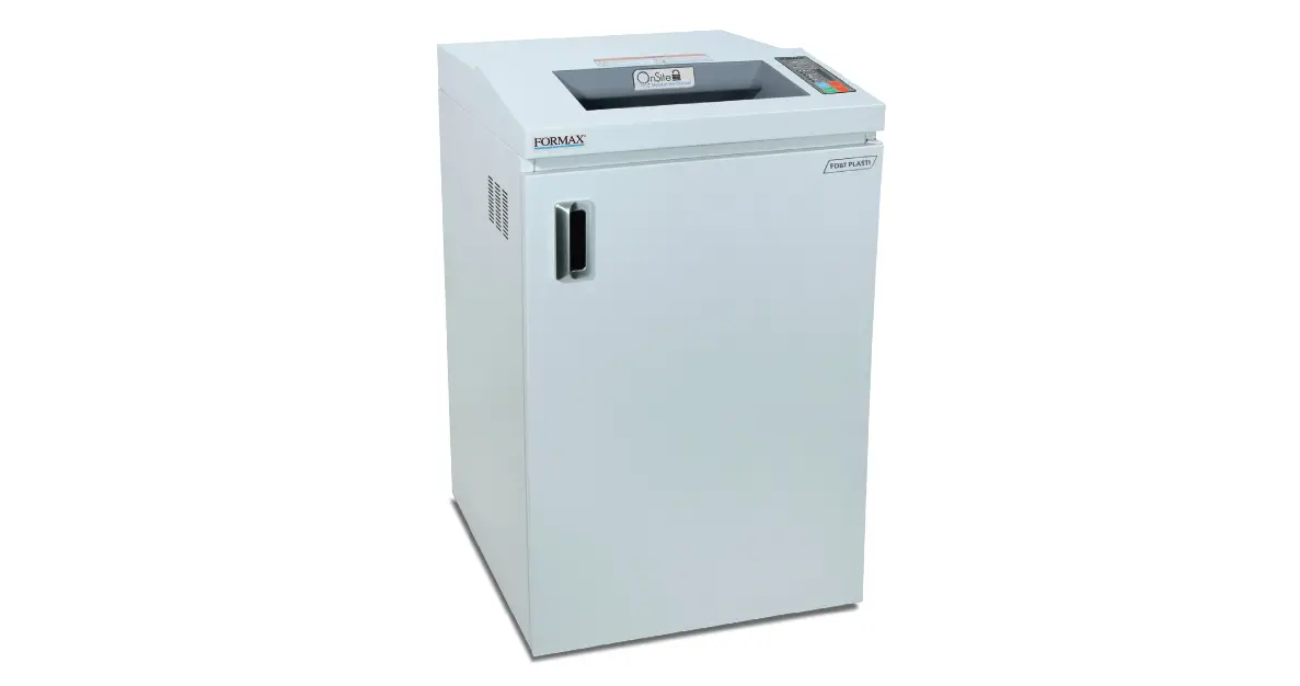 Formax Fd 87 Plasti Plastic And Laminate Shredder User Manual