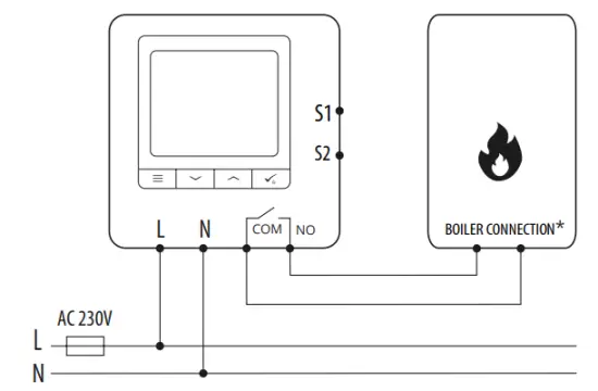 Continal 39001 Quantum Digital Thermostat - control