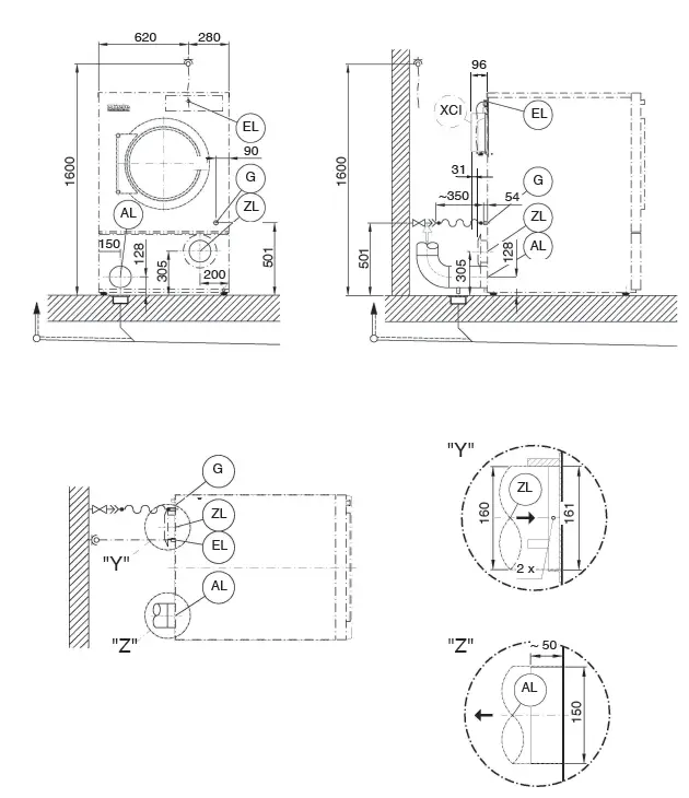 Miele PDR 914 G Professional Vented Gas-Fired Tumble Dryer Fig2
