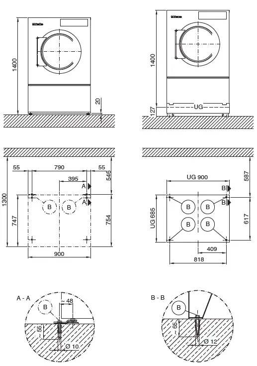 Miele PDR 914 G Professional Vented Gas-Fired Tumble Dryer Fig3
