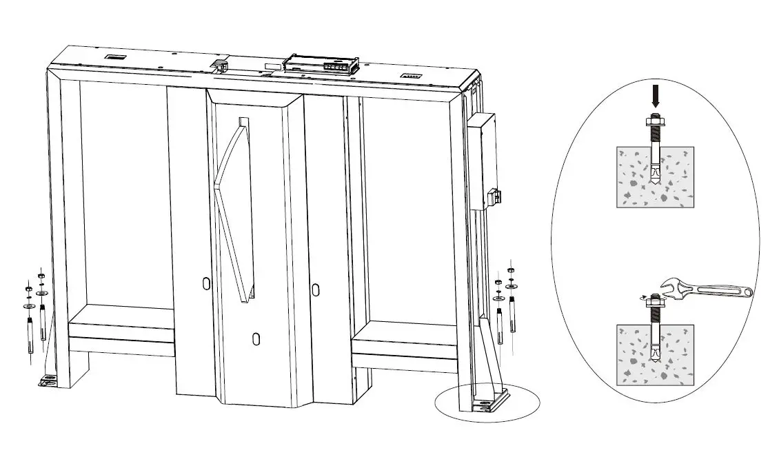 ZKTECO-Mars-F1000-Singe-Lane-Flap-Barrier-Turnstile-8
