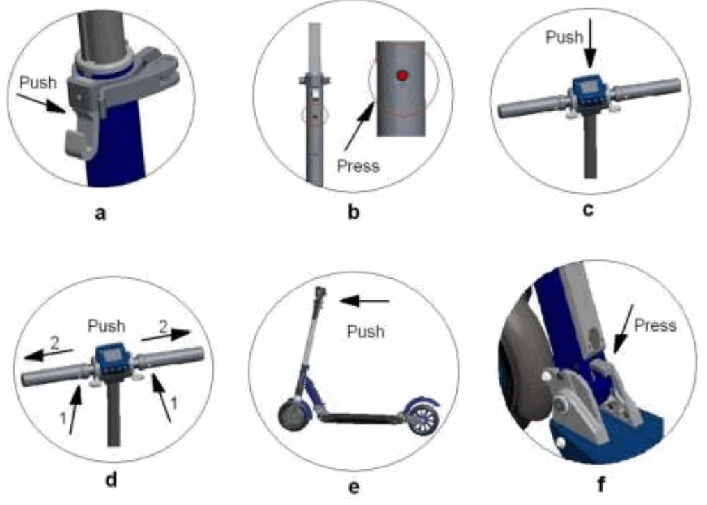 KUGOO S1 Portable Electric Scooter - Handlebar parts 3